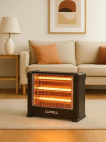 Resim Luxell Quartz Şömine Tipi Elektrikli Isıtıcı – 4 Kademeli Güç, Dekoratif Isıtma, Kalitesi 