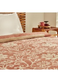 Resim Karaca Home Flara Terra Cota Çift Kişilik Pamuklu Battaniye Terracotta 