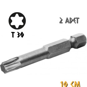 Resim Kupa Hırdavat Tyson Vidalama Ucu Bits Uç - T30 Tork - 10 Cm. - 2 Adet 