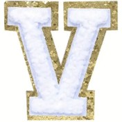 Resim arredamento Termos Uyumlu V Harfi Beyaz Sticker 