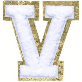 Resim arredamento Termos Uyumlu V Harfi Beyaz Sticker 