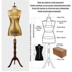 Resim Videolu Ürün-42 Beden Iğne Batabilen Terzi Mankeni Prova Mankeni 527201095 