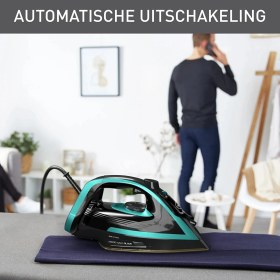 Resim Tefal Buharlı Ütü 3000 Watt Şok Buharlı Puregliss Otomatik Kapanma Durilium Airglide Teknolojisi 