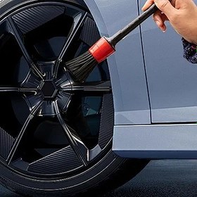 Resim Araba detaylandırma fırçaları, detaylandırma fırça seti | 6x araba iç temizlik fırçası | Tekerlek jant banyo fayans mutfak lavabo için ağır hizmet tipi uzun süreli ovma aksesuarları 