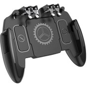 Resim M10-pubg Mobil Joystick Denetleyicisi L1r1 Tetik Gamepad İos Android İçin Altı 6 Parmak Call Of Duty Mobil Gamepad Soğutma Fanı 