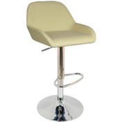 Resim Bürocci Texas Bar Taburesi - Krem Deri - 9506S0115 