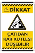 Resim isgtabelam 50x70cm/kompozit/Çatıdan Kar Kütlesi Düşebilir 