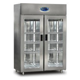 Resim Dampak Iki Cam Kapılı Dik Tip Buzdolabı 1330 Litre 304 Çelik 