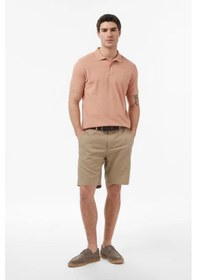 Resim Nautica Erkek Bej Regular Fit Polo Yaka T-shirt-14491 