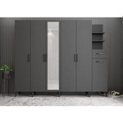 Resim Açelya Portmanto Vestiyer Füme M7 270 cm 