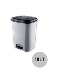Resim Pedallı Clasico Çöp Kovası - 10 Lt Gri 