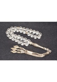 Resim Hakiki Faset Kesim Doğal Kristal Kuvars Tesbih 001 
