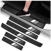 Resim Gaojunshop01 Beyaz Gri Koyu Gri 5 Adet Dayanıklı Kapı Eşiği Koruyucu Çizilmeye Dayanıklı 