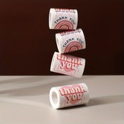 Resim 120'li Düzensiz Şekil Teşekkür Etiketleri, Kağıt, Perakendeciler, Butikler, İşletmeler, Kutular ve Zarflar, Ofis Hediye Ambalaj Dekoru 