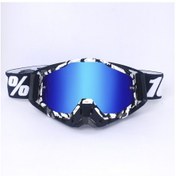 Resim Jzcat R14 Klasik Motokros Bisiklet Yarış Sporları Kayak Gözlükleri Beyaz - Mavi - Siyah 