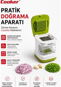 Resim Cooker Hazneli Sarımsak Ezici Yk1834 Yeşil 