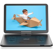 Resim ie Geek Taşınabilir DVD Oynatıcı Geniş Ekran Uzun Pil Ömrü Yüksek Ses USB/SD Desteği 