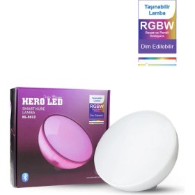 Resim Hero Led Smart Akıllı Küre Lamba Bowl Led Lamba Bluetooth Özellikli Şarjlı Taşınabilir lamba 