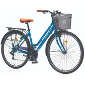 Resim Clarra Şehir Bisikleti 460h V 28 Jant 21 Vites Siyah Turkuaz Gri Gri - Siyah - Turkuaz 