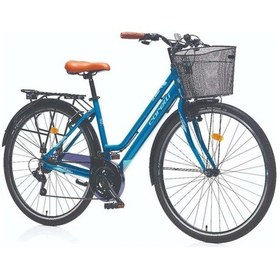 Resim Clarra Şehir Bisikleti 460h V 28 Jant 21 Vites Siyah Turkuaz Gri Gri - Siyah - Turkuaz 