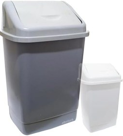Resim Klik Kapaklı Jumbo 30 Litre Çöp Kovası BüyükBoy Bidon 37x29 h:53 Sağlam Kaliteli Süper Geniş Hazneli 