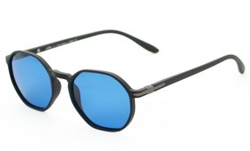 Resim SANTORINI Matte Black Blue Güneş Gözlüğü 