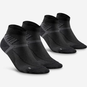 Resim Orta Boy Konçlu Outdoor Çorap - 2 Çift - Siyah - Hike 500 