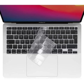 Resim Fibaks Apple Macbook 16.2 2021 A2485 Şeffaf Klavye Koruyucu Sıvı ve Toz Koruyucu Türkçe Q Klavye Ped 