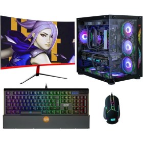 Resim Dragos DRX3843 Ryzen 7 5700X 16GB Ram 512GB M.2 Nvme 6gb GTX1660TI 27'' 165Hz Curved Freedos Oyun Bilgisayarı 