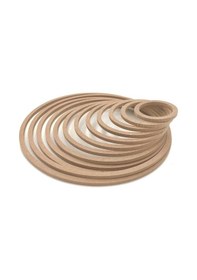 Resim 12'li Ham Mdf, 8mm Kalınlık, 30 Cm Kasnak, Boyanabilir Vidasız Kasnak, Makrome Halkası, Düş Kapanı 