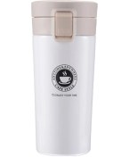 Resim Youmex 380ml Süper Isı Yalıtımı Saçan Çift Katlı Vakumlu Paslanmaz Çelik Seyahat Kahve Bardak, Sıcak/soğuk İçeceklere Uygun, Dengeleyici Kaymaz Tabanlı, Taşınabilir Tasarım Siyah 