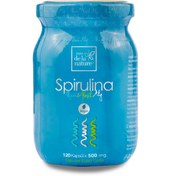 Resim Spirulina Kapsül 500mg | 90 Adet | Cam Şişede – Bitkisel Takviye | aqua de la nature® 