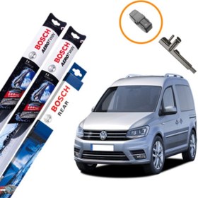 Resim Bosch Vw Caddy Ön Ve Arka Silecek Takımı Aerotwın 2004-2006 