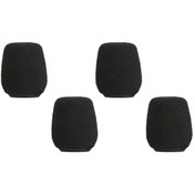 Resim Mx405 Ve Mx410 Mikrofonlar İçin Rk513ws Siyah Köpük Camlar, 4 Set 