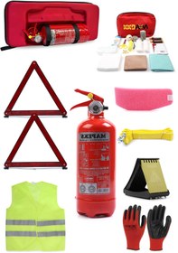 Resim KKDAVM Eva Trafik Ve Ilk Yardım Seti Lüx - Tüvtürk Uyumlu Eva Trafik Seti Tüp 4 Yıl Garantili 