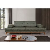 Resim Perla Sofa Nelson Üçlü Koltuk Bora Yeşil 