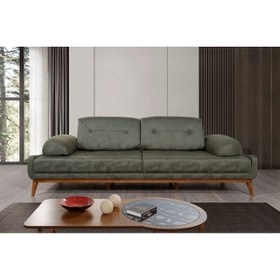 Resim Perla Sofa Nelson Üçlü Koltuk Bora Yeşil 