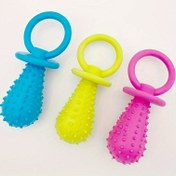 Resim Küçük ırklar için 3'lü Termoplastik Kauçuk Köpek Oyuncakları - Tırtıklı Diş Kaşıma ve Diş Sağlığı Oyuncak Seti, 9.07KG'nin Altındaki Yavrular İçin Squeaker ile - Teacup, Teddy, Pomeranian için Irk-Spesifik Tasarım 