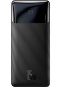 Resim Baseus Bipow Overseas Edition Dijital Ekranlı 15 W 10000 mAh Powerbank Siyah 