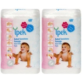 Resim Genel Markalar Ipek Maxi Bebek Temizleme Pamugu 60 Li 2 Adet 
