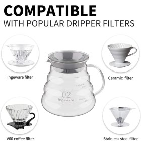 Resim Kahve Demleme Tanışma Seti V60|SÜRAHI|KAHVE Tartısı|3lu Set 