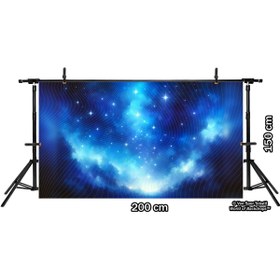 Resim Venspor Yıldızlı Gece Gökyüzü Arkaplanı, Kozmik ve Büyüleyici Tasarım, Duvar Örtüsü 200x150cm 