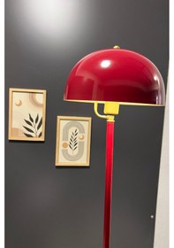 Resim Toms Bordo Lambader Modern Dekoratif Metal Tasarım Şık Yerde... Bordo 