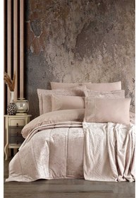 Resim Elart Çeyiz Paketi 10 Parça Yatak Örtüsü+nevresim Takımı+battaniye Nüans Ekru 