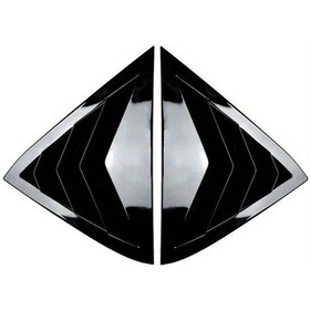 Resim Globalbloom Ford Fiesta Mk7 2008-2017 Arka Yan Pencere Panjur Lüver Vent Siyah Aksesuar 