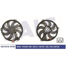 Resim Kale Fan Motoru Davlumbazlı 414100 P206 P206+ KNO-KALE-414100 