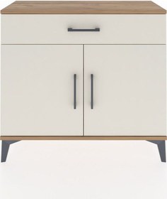 Resim Arges Şifonyer Tek Raflı Tek Çekmeceli 2 Kapaklı 88x30x80 Çam... Çam 