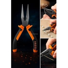 Resim Storemax Kargaburun, 6", Plastik Saplı, Çelik Uçlu, Ergonomik Tutma Yüzeyli, Elektrikçi Pensesi 