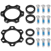Resim Jeemson "yüksek Kaliteli Cnc İşlemeli Bisiklet Göbek Adaptörü - 100x15'ten 110x15 Ön, 142x12'den 148x12 Arka" 