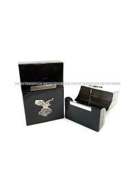 Resim Harley Davidson Mıknatıs Kapak Alüminyum Sigara Tutun Kutu Tabaka 